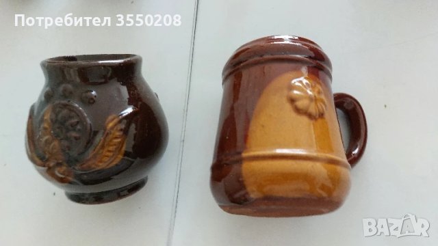 Чаши керамика, 3 броя, снимка 1