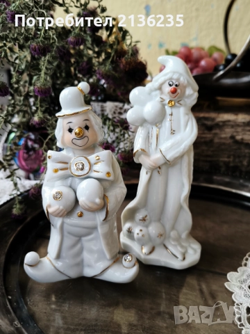 Комплект порцеланови фигурки Клоуни , снимка 2 - Колекции - 51880425