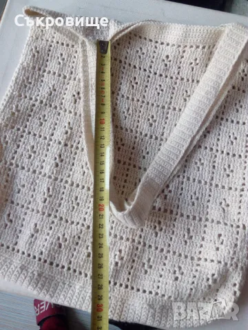 Плетена чанта на една кука тип торба, снимка 7 - Чанти - 48275416