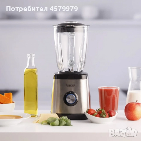 Блендер Taurus Magnum 1500 – 1500W мощност, 1,5L стъклена кана и ледосекач