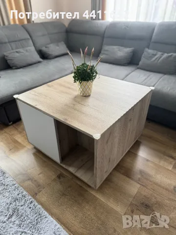 Холна маса ПДЧ+ МДФ 80/80/55 см, снимка 1