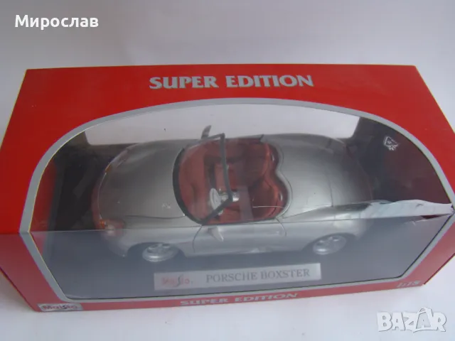 1:18 MAISTO PORSCHE BOXSTER ИГРАЧКА МОДЕЛ КОЛИЧКА, снимка 3 - Колекции - 48210073