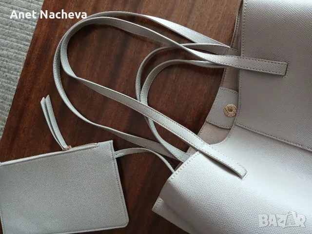 Чанта дамска бежова , снимка 2 - Чанти - 48749814