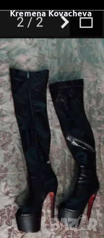 Ботуши, снимка 2 - Дамски ботуши - 50630593