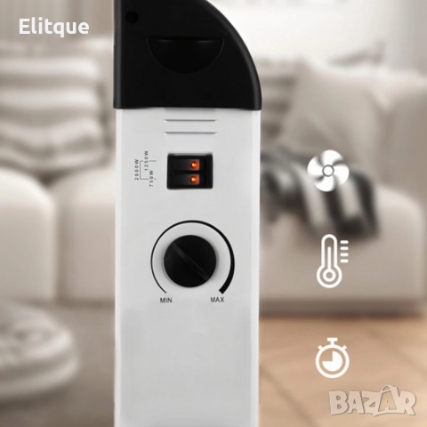 Електрически конвектор 2000 W с термостат – Енергийно ефективен и тих отоплител за всяко помещение, снимка 7 - Друга електроника - 52853039