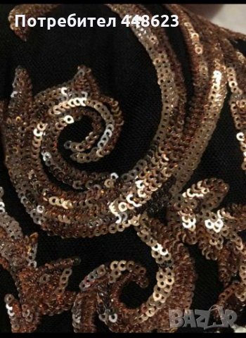 Красива официална дълга рокля с паети , снимка 6 - Рокли - 28092398