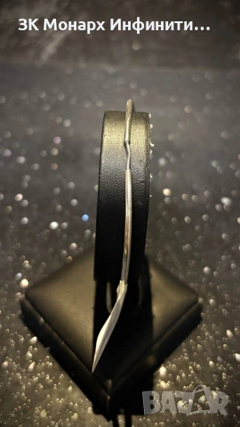 Сребърна обеца, снимка 2 - Обеци - 48012882