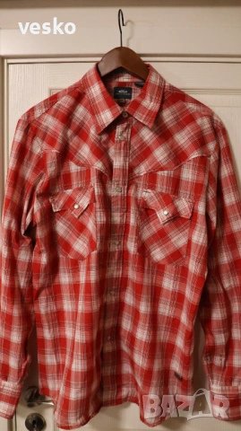 Риза G-star Raw червена