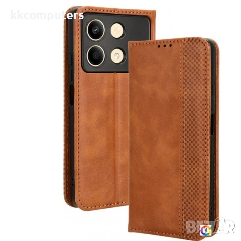 Xiaomi Poco X6 Neo 5G Magnetic Wallet Кожен Калъф и Протектор, снимка 4 - Калъфи, кейсове - 53231591