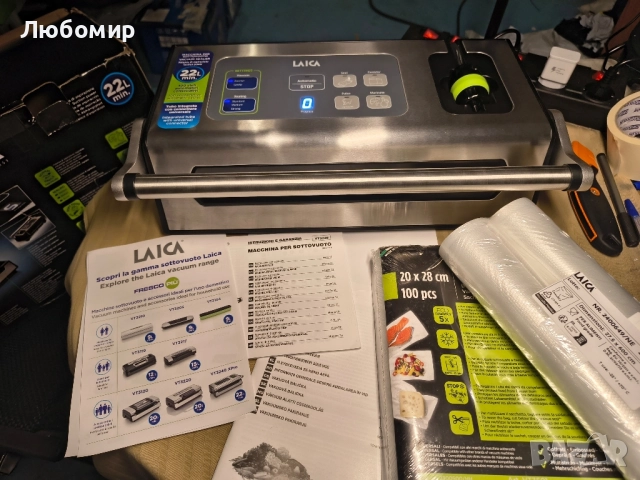 Комплект за вакуумно запечатване Laica VT3240 XPro Maxi, състоящ се от 1 професионален , снимка 3 - Други - 52463891