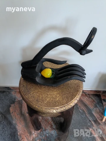 Vintage поставка от тиково дърво за бутилки , ключове , декорация или по избор. , снимка 8 - Декорация за дома - 50700383