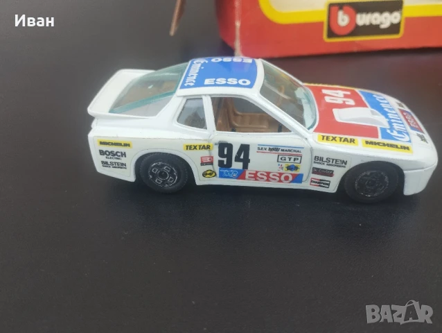 колекционерска количка Porsche 924 turbo gr.2 мащаб 1/43, снимка 5 - Колекции - 51096214