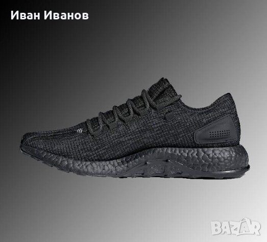 маратонки  Adidas Pureboost  Triple Black номер 42 2/3, снимка 3 - Маратонки - 37853347