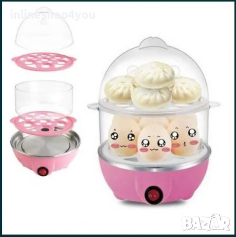 Яйцеварка за варене на яйца на пара My Dream Egg Cooker-на два етажа, снимка 3 - Уреди за готвене на пара - 37045385