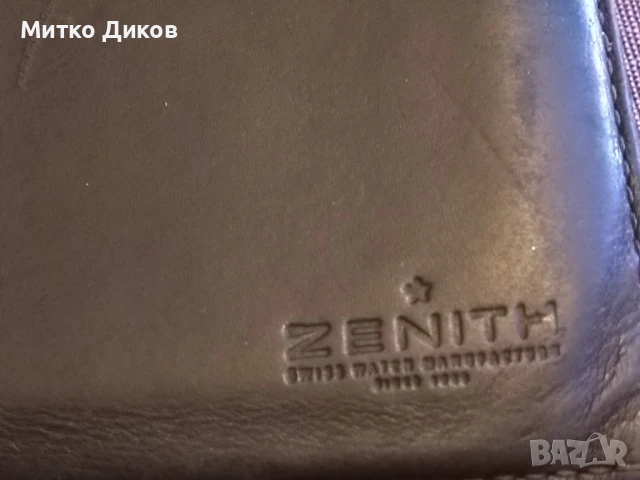 Zenith  марков портфейл естествена кожа 120х95 мм, снимка 2 - Портфейли, портмонета - 51107263
