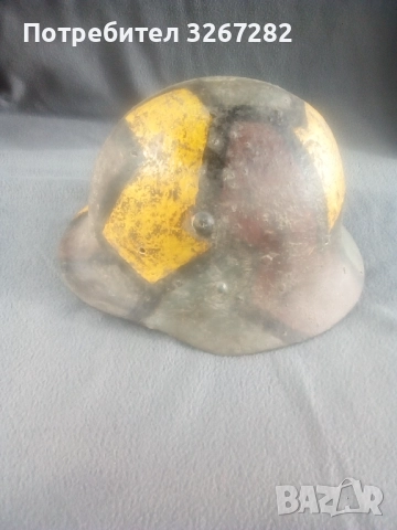 Каска,Шлем,Военен,Камуфлаж,Маскировъчен, снимка 6 - Антикварни и старинни предмети - 52385724