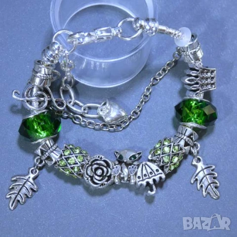 ⚜️ Разпродажба Гривна с талисмани тип пандора , снимка 3 - Гривни - 47011608