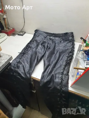 Мото Кожен Панталон Spirit Motors Рокерски за Мотор Мотортиски Размер М Рестни Чопър Екипировка