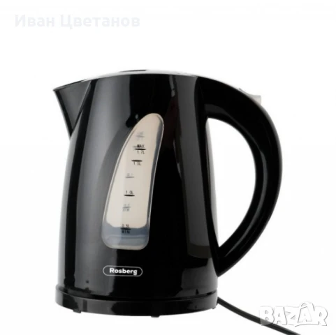 Електрическа кана Rosberg, 2200W, 1.7л., 2 ГОДИНИ ГАРАНЦИЯ
