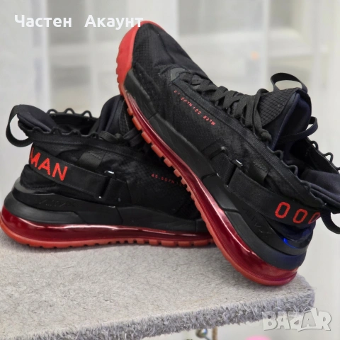 Air Jordan Proto Max 720 "Black/Gym Red-Black" , снимка 3 - Маратонки - 53167851