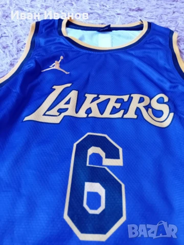 Чисто нов оригинален екип на Los Angelis Lakers - LeBron James, снимка 7 - Баскетбол - 50661610