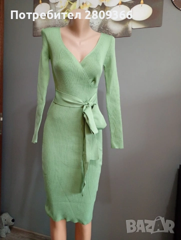 рокли от финна мека плетка без размери, снимка 2 - Рокли - 53377433