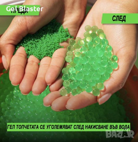 Меки гел топчета 7-8мм. Безопасни амуниции за гел бластери-Orbeez