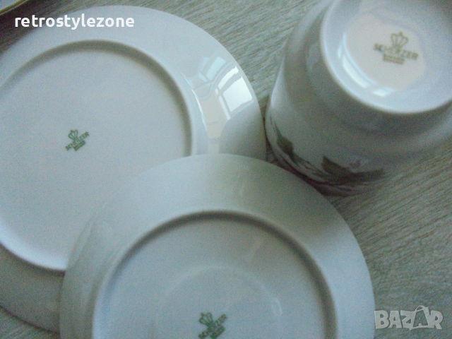 № 8340  Германски порцеланов сервиз SCHERZER Bavaria – винтидж комплект за кафе / чай  , снимка 5 - Други ценни предмети - 52256901