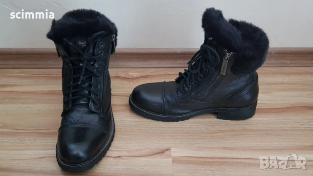 Дамски боти от естествена кожа Pape Jeans, снимка 4 - Дамски боти - 52454162