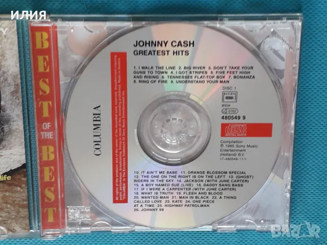 Johnny Cash – 1995 - Greatest Hits(Columbia – 480549 2)(Country,Country Rock), снимка 3 - CD дискове - 47244618