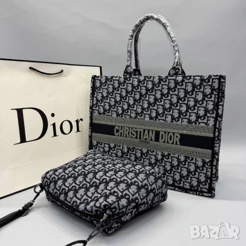 Чанта+несесер 42 x 34cm christian dior , снимка 2 - Чанти - 51436873