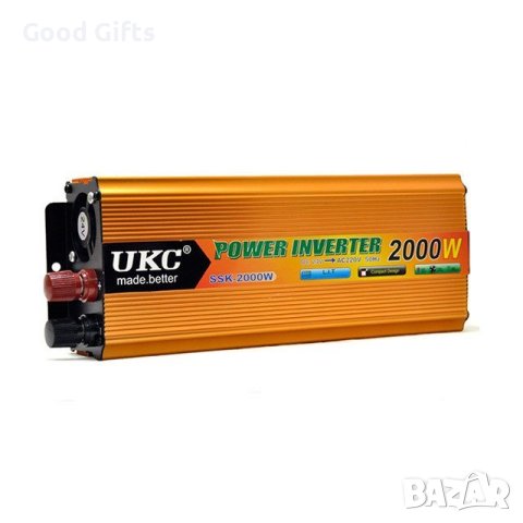 Инвертор на напрежение, UKC, 12V / 24V 220V, мощност 2000W, снимка 6 - Друга електроника - 42990337