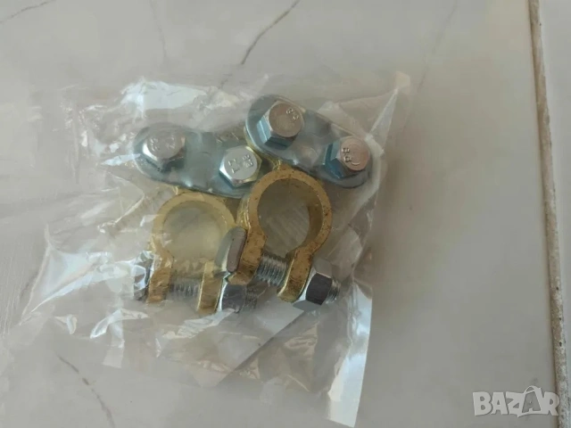 Клеми за акумулатор 2бр НОВИ, полюсно-ориентирани, снимка 3 - Входни врати - 49846933