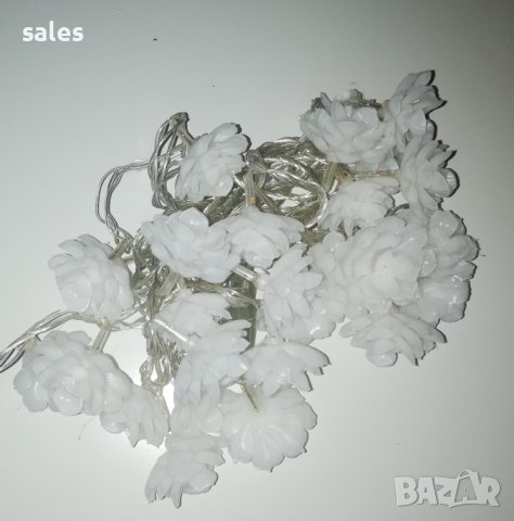 Коледни LED лампички цветя, снимка 2 - Декорация за дома - 38522465