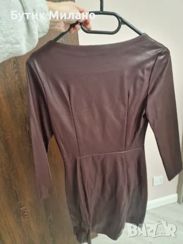 Кожена рокля, снимка 3 - Рокли - 48690594