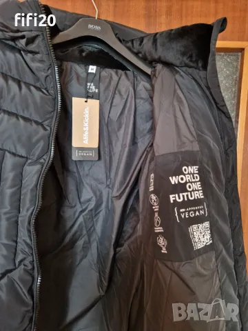 НОВО Зимно яке Alife and Kickin черно, снимка 3 - Якета - 48343741