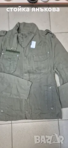 Мъжко яке спортно елегантно,тънко, памучен плат, брезентов цвят