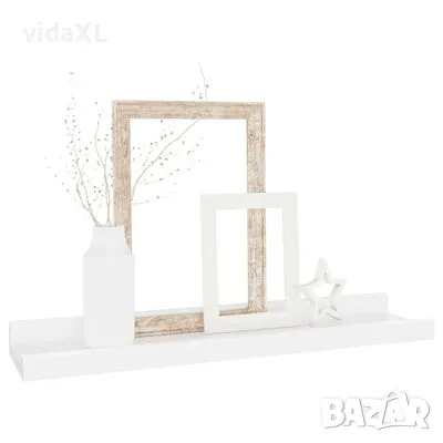 vidaXL Стенни рафтове, 4 бр, бели, 40x9x3 см(SKU:326660), снимка 3 - Други - 49323451