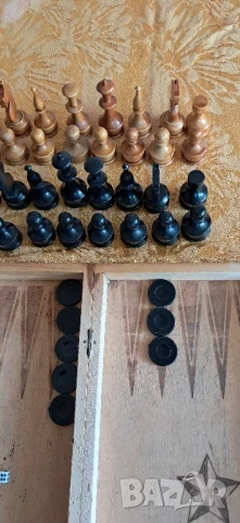 Стара табла с шах, снимка 7 - Антикварни и старинни предмети - 50928949