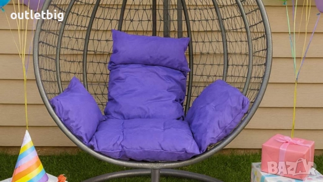 Люлка градинска висяща люлка тип гнездо,яйце–Промоция!, снимка 5 - Градински мебели, декорация  - 52232661