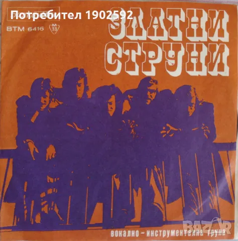  Златни Струни ‎– ВТМ 6416 , снимка 2 - Грамофонни плочи - 48305053