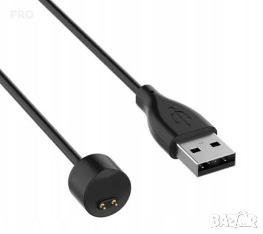 Кабел USB A за зареждане на XIAOMI Mi Band 5 / Mi Band 6 0,15 м черен