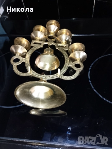 Свещник с камбана от месинг, снимка 5 - Други - 29102038