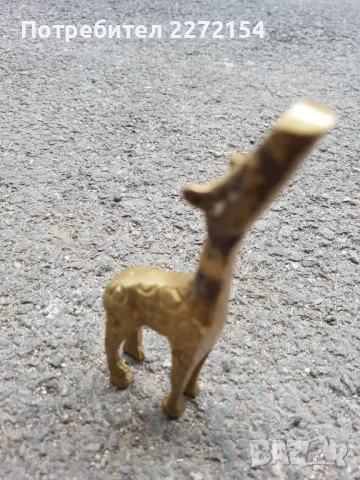 Бронзова статуетка пластика жираф