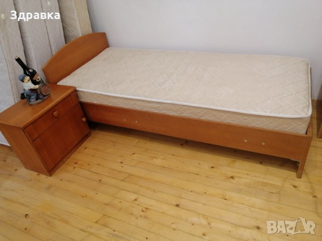 Легло с Матрак 82см/190см, снимка 3 - Спални и легла - 33112652