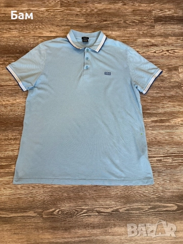 Оригинална мъжка тениска с яка Hugo Boss Paddy размер ХХЛ, снимка 1