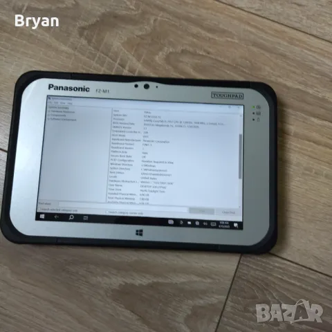 Panasonic Toughpad FZ-M1 Mk3 8gb Ram 128gb SSD tablet win 10pro, снимка 4 - Таблети - 49917619