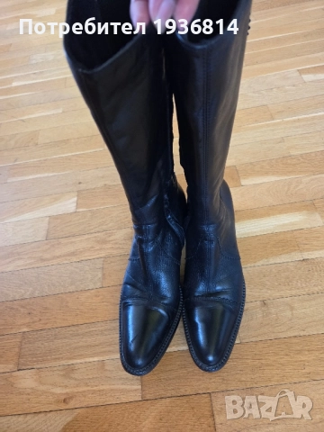 Италиански ботуши естествена кожа 35 номер , снимка 2 - Дамски ботуши - 51872987