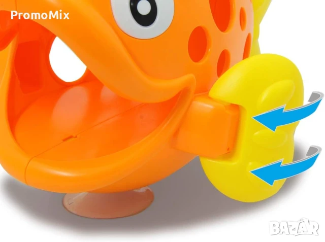 Комплект от 4 броя играчки за баня Jamara 460614 Hungry Fish Orange Гладна рибка играчки за вода , снимка 7 - Други - 50784203