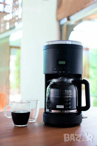 Кафемашина за шварц кафе Bodum, 12 чаши, 1.5л, Черен, Като нов, снимка 7 - Кафемашини - 36881148